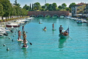 Water is very lively place here on Garda lake