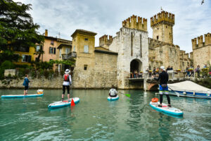 Castle in Sirmione from SUP